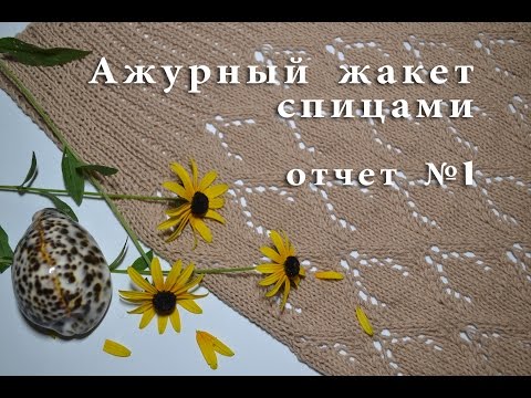 Видео: Вяжу спицами жакет / МОЙ ОТЧЕТ №1