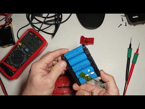 Видео: Восстановление аккумулятора Parkside  после глубокого разряда с помощью балансного устройства