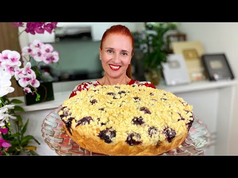 Видео: Нежный ПИРОГ С ВИШНЕЙ (черешней) и песочной крошкой Простая выпечка к чаю Люда Изи Кук cherry pie
