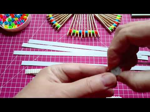 Видео: Виготовлення поробки "Янгол"з паличок для кави 3частина.