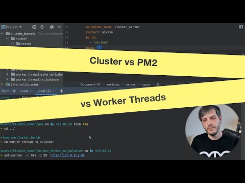 Видео: Cluster vs PM2 vs Worker Threads — масштабируем правильно