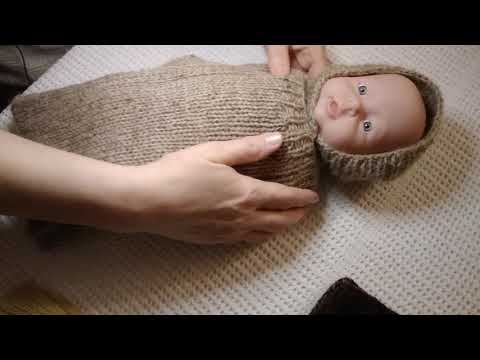 Видео: MaTusy. About knitting. Новый вариант кокона для недоношенного.