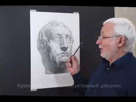 Видео: Конструктивный рисунок гипсовой головы Гаттамелата краткая версия