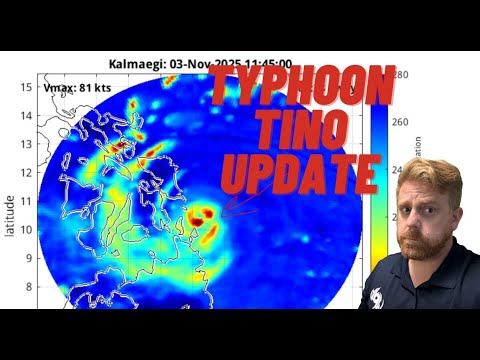 Видео: Обновление информации о выходе тайфуна «Тино» на берег в Лейте, прогноз Westpacwx Bagyo