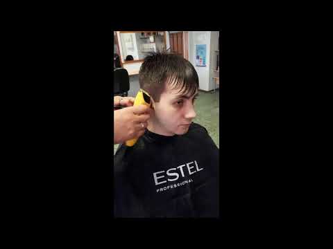 Видео: Мужская стрижка "Канадка"