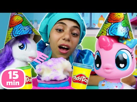 Видео: Май Литл Пони на кухне! Готовим яблочный пирог и торт!