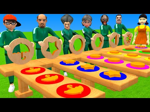 Видео: Игра «Учитель-страшилка 3D против кальмара»: ключ к успеху: Далгона: конфетные формы. Кто здесь г...