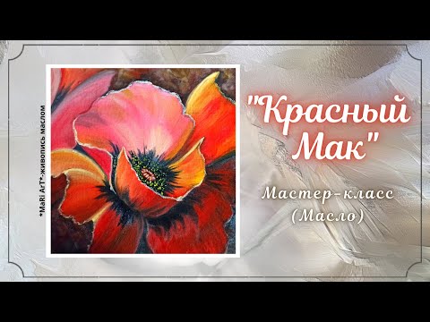 Видео: 🎨"КРАСНЫЙ МАК"- МАСЛО/как нарисовать мак/живопись маслом #живопись #какрисоватьмак #oilpointing #oil