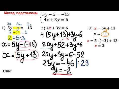 Видео: Системы уравнений, 7 класс, алгебра