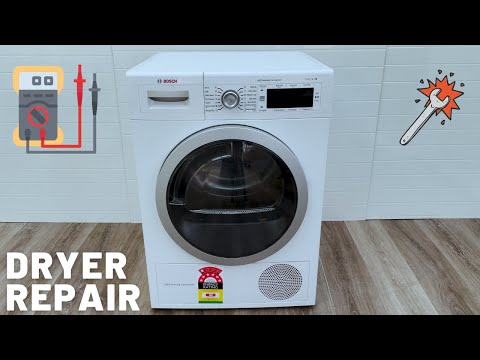 Видео: Исправление неисправности сушильной машины Bosch с тепловым насосом. Сушилка не сушит как следует.