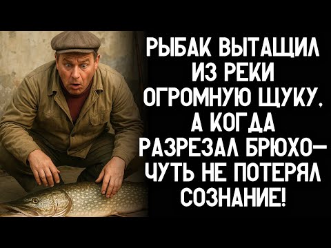 Видео: Рыбак вытащил из реки огромную щуку, а когда разрезал брюхо-чуть не потерял сознание...