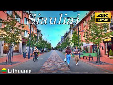 Видео: В Шяулях вечерняя прогулка / Литва 🇱🇹 / Август 2024 / 4K HDR