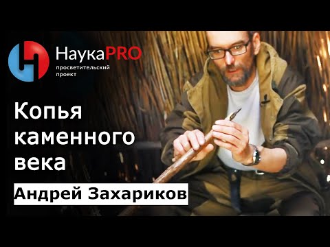 Видео: Древние технологии: копья каменного века – археолог Андрей Захариков | Научпоп