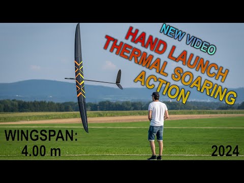 Видео: Захватывающие полёты на планере, запускаемом вручную: боремся за высоту, описывая узкие круги! Ex...