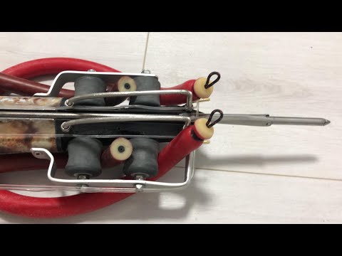 Видео: Роллинговый-90-дубль 4х4-Арбалет из рогатки в роликовый !Doit-yourself double rolling crossbow90-4х4