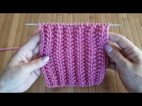 Видео: Узор спицами Шведская резинка