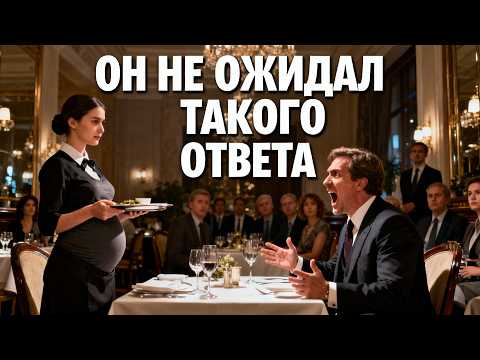 Видео: Как беременная официантка поставила на место грубого миллионера