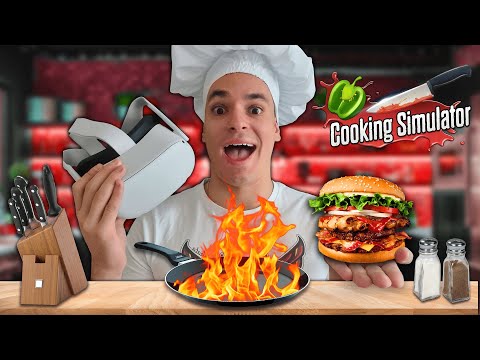 Видео: СТАВАМ ГОТВАЧ ВЪВ ВИРТУАЛНА РЕАЛНОСТ! (COOKING SIMULATOR VR)