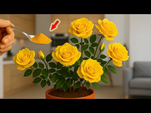 Видео: Всего одна ложка! И вдруг ветка розы пускает корни и цветёт круглый год!