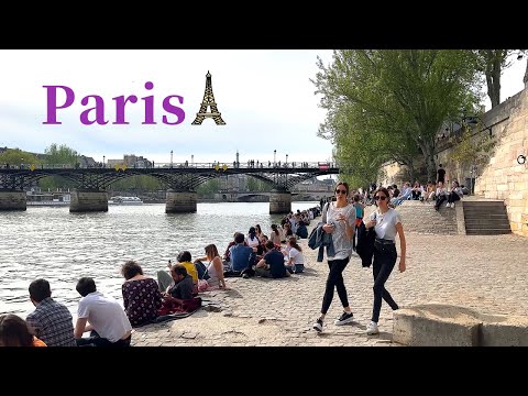 Видео: [4K] 🇫🇷Прогулка по Парижу: Иль-де-ла-Сите (остров Сите), Сент-Шапель, обед в Le Flore en l'Île🍲 2022