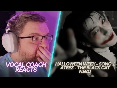 Видео: Неделя Хэллоуина — Песня 1 — Ateez — The Black Cat Nero | Реакция преподавателя вокала