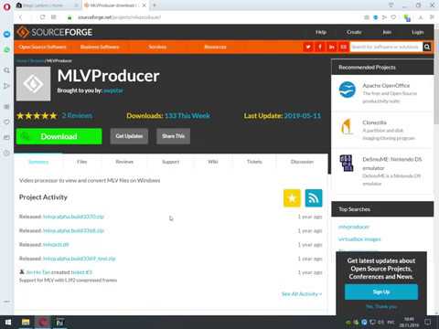 Видео: Обработка RAW Video в MLVProducer, снятого с помощью Magic Lantern