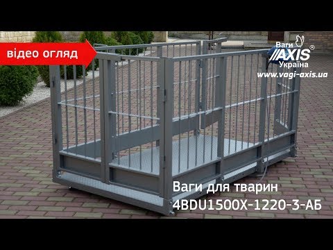 Видео: Ваги для тварин 4BDU1500X-1220-3-АБ (відео огляд). Весы для животных 4BDU1500X-1220-3-АБ.