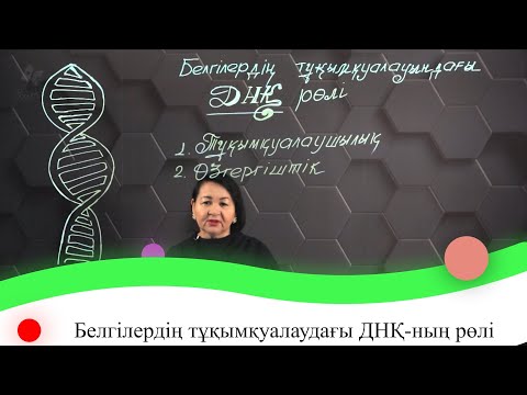 Видео: Белгілердің тұқымқуалаудағы ДНҚ-ның рөлі. 7 сынып.