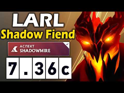 Видео: Ларл на Магическом СФЕ Попался с Яторо - Larl Shadow Fiend 7.36 ДОТА 2