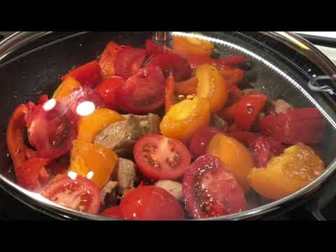 Видео: Свиная сковородка с Овощами / Как пожарить свинину на сковородке с овощами / Что приготовить на ужин