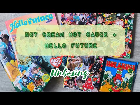 Видео: 🌶 Большая распаковка альбомов NCT Dream (엔시티 드림) Hot Sauce и Hello Future // NCT unboxing 🌶