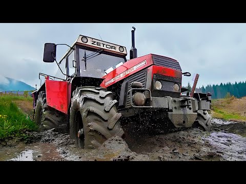 Видео: Грязное шоу тракторов – Тракториада Гералец | Грязь и болото
