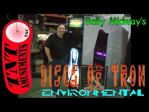 Видео: #928 Bally Midway DISCS OF TRON — редкая аркадная видеоигра в стиле ОКРУЖАЮЩЕЙ СРЕДЫ! TNT Amusements