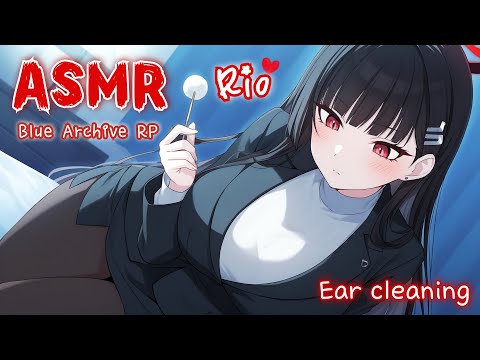 Видео: [ASMR] Холодная ученица-соратница заботится об учителе ночью. Rio чистит уши, сидя на коленях🖤