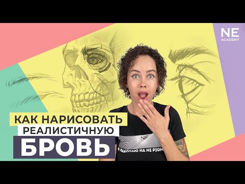 Видео: Как нарисовать реалистичную бровь