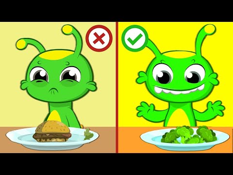 Видео: How to teach a child to eat vegetables? 🥕 Educational cartoon about healthy eating | крутой