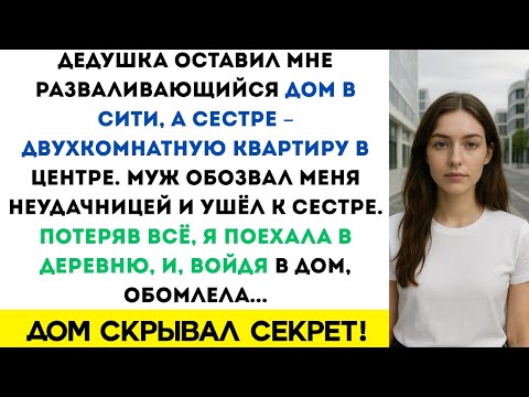 Видео: Мой муж оставил мне в наследство гнилой дом в Сити, и когда я приехала туда, я была ошеломлена...