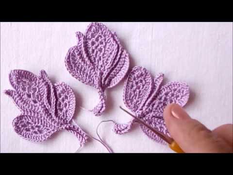 Видео: Ажурный листик .вязание крючком,crochet,how to crochet,crochet tutorial