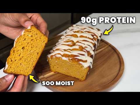 Видео: САМЫЙ ВЛАЖНЫЙ протеиновый тыквенный хлеб (ВСЕГО 90 г!)
