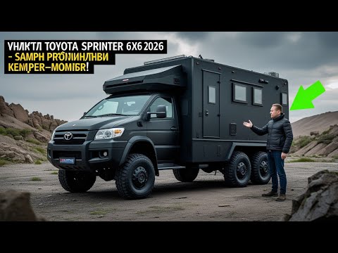 Видео: «ВНУТРИ Toyota Sprinter 6×6 2026 — Самый Безумный Бронированный Кемпер-Монстр!»@TechDrive-n3z 