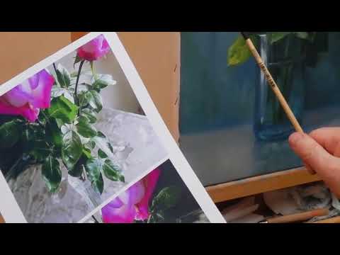 Видео: Пишем розы ч.4