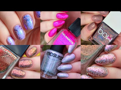 Видео: Маникюры апреля 💅🏻 Masura, Celanaste, BOW polish 🌺🌿