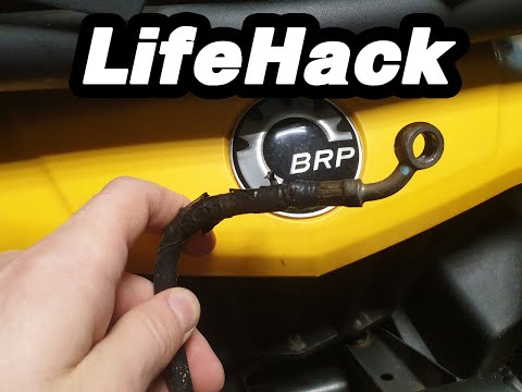 Видео: Lifehack с тормозным шлангом для  Can-Am Brp Outlander 1000 XMR