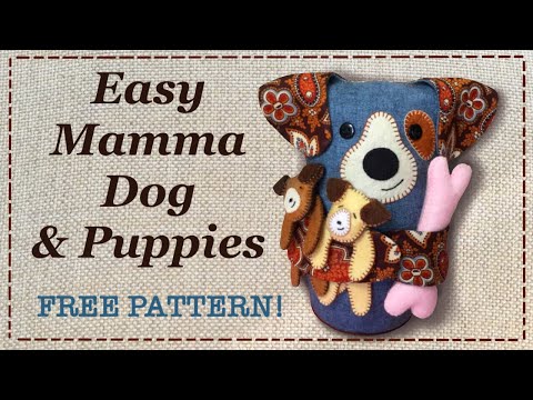Видео: Пэчворк Mamma Dog || БЕСПЛАТНЫЙ ШАБЛОН || Полное руководство с Lisa Pay