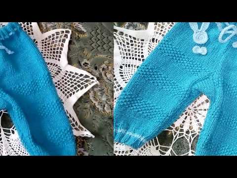 Видео: #вязание#детям#Штанишки для самых маленьких. От 0 до 3-х месяцев. На двух спицах.