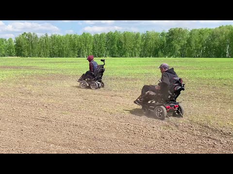 Видео: Электроколяски на бездорожье. Грязный тест Caterwil Ultra и 4WD