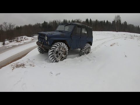 Видео: Обзор на мой  УАЗ 469 на 42 колёсах