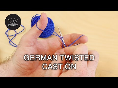 Видео: Немецкий метод с перекрещивающимися петлями — Учебник по вязанию