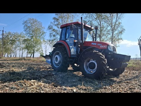 Видео: Оранка стерні кукурудзи 