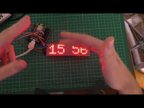 Видео: Реализация часов на светодиодной матрице Max7219 и NodeMCU